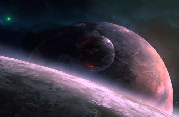 Cosmic Dreams A Stunning Sci-Fi Planetscape