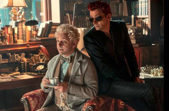Crowley (Good Omens) David Tennant Michael Sheen Aziraphale (Good Omens) TV Show Good Omens