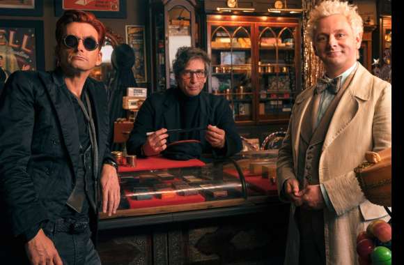 Crowley (Good Omens) David Tennant Neil Gaiman Aziraphale (Good Omens) Michael Sheen TV Show Good Omens