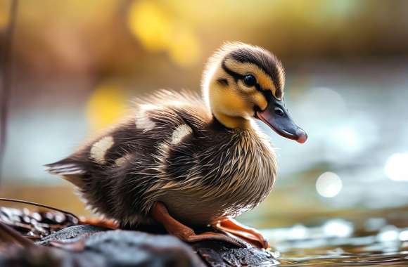 Cute Duckling - Nature & Wildlife Background