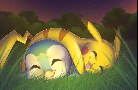 Cute Piplup and Pikachu