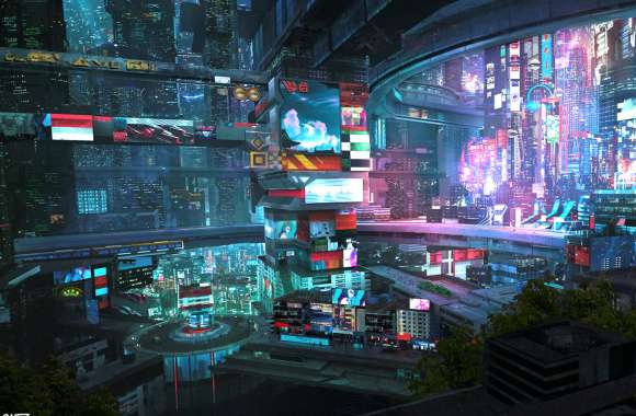 Cyberpunk Sci-Fi City