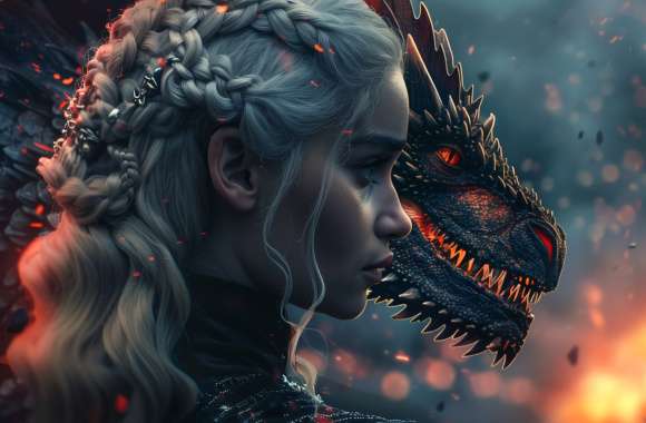 Daenerys & Dragon Game of Thrones