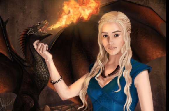 Daenerys and Dragon Game of Thrones wallpapers hd quality