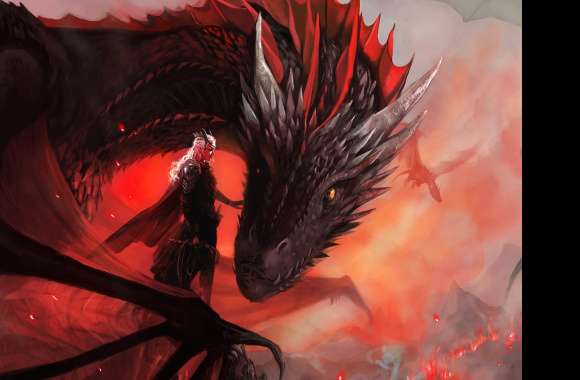 Daenerys Targaryen & Dragon - Game of Thrones