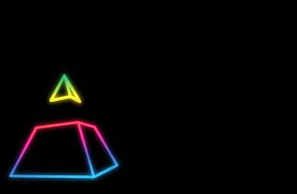 Daft Punk Neon Shapes