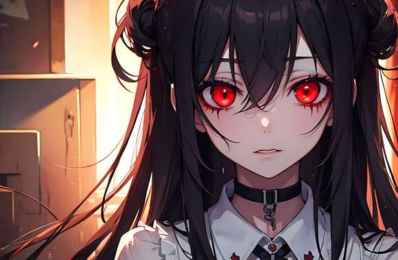 dark anime girl wallpaper