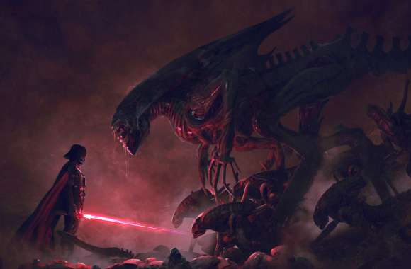 Darth Vader vs. Xenomorph Epic Movie Crossover