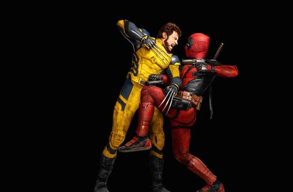 Deadpool & Wolverine Black background