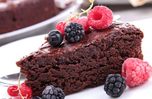 Decadent Berry Chocolate Cake