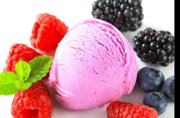 Delicious Berry Ice Cream -