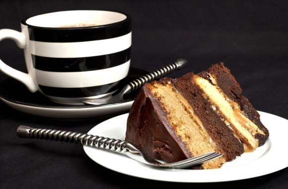 Delicious Cake and Coffee -