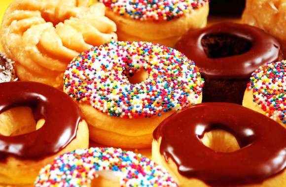 Delicious Doughnuts A Colorful Delight