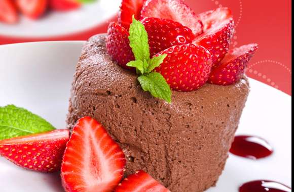 Delicious Strawberry Chocolate Dessert -