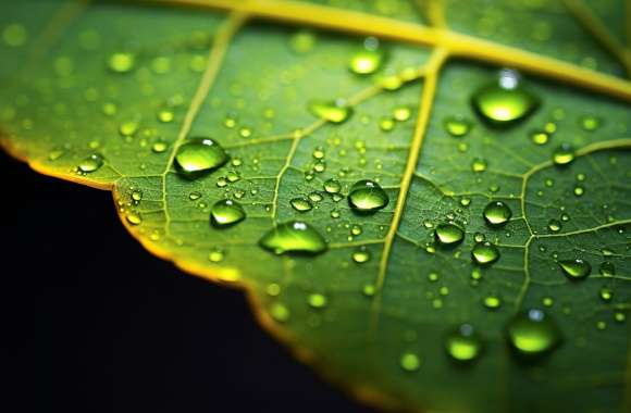 Dew-Kissed Leaf