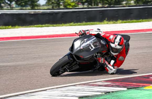 Ducati Panigale V2 Racing Action