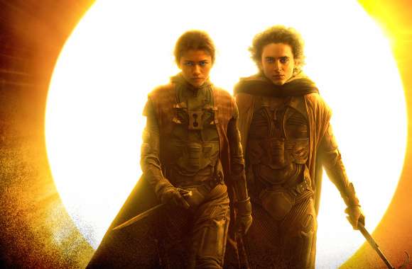 Dune Part Two Featuring Lead Stars - Free Desktop Background