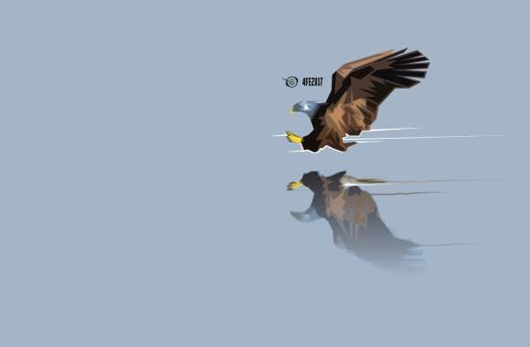 Eagle Attack Above Water wallpapers hd quality