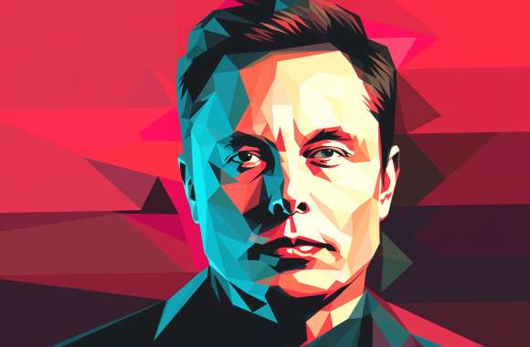 Elon Musk Geometric Art