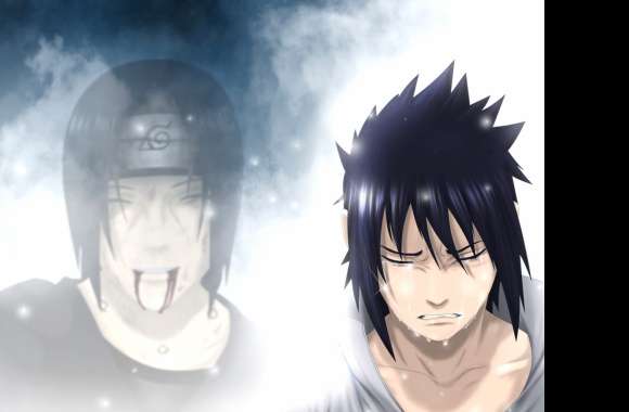 Emotional Sasuke and Itachi Uchiha from Naruto