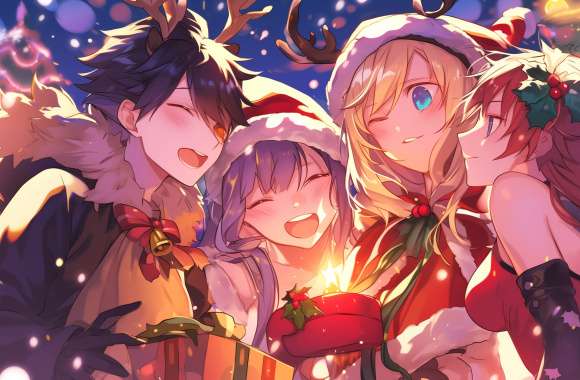 Enchanting Anime Christmas Celebration