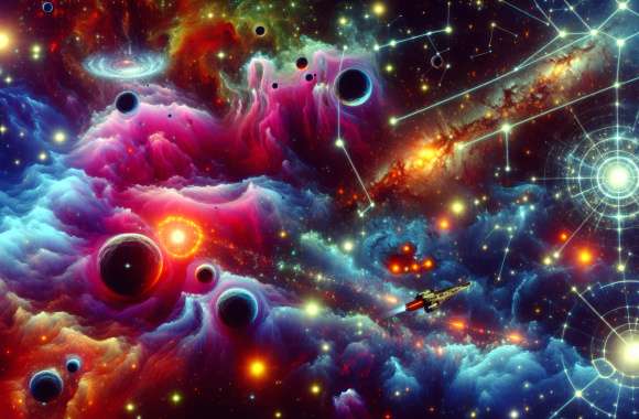 Enchanting Cosmic Vistas HD Sci-Fi Wallpaper wallpapers hd quality