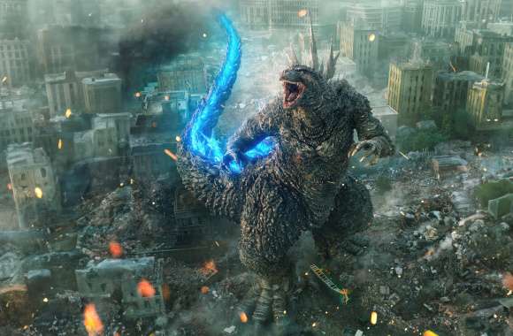 Epic Godzilla Rampage - HD Movie-Themed Wallpaper