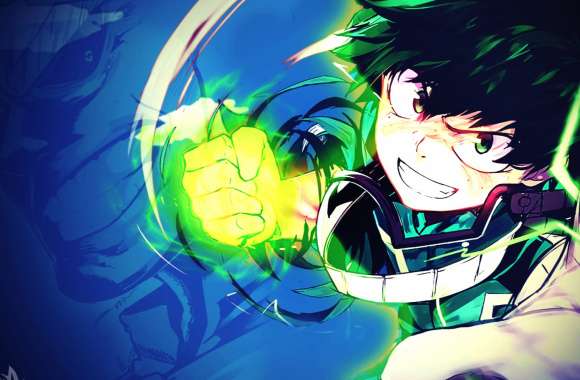 Epic Izuku Midoriya Smile and Power Unleashed