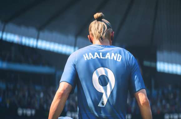 Erling Haaland EA SPORTS FC 24 HD Desktop Wallpaper