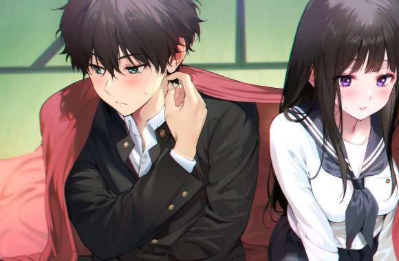 Eru Chitanda Hōtarō Oreki Anime Hyouka wallpapers hd quality