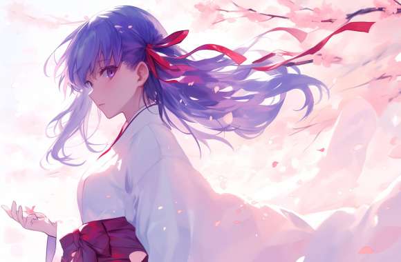 Ethereal Sakura Matou - FateStay Night Wallpaper