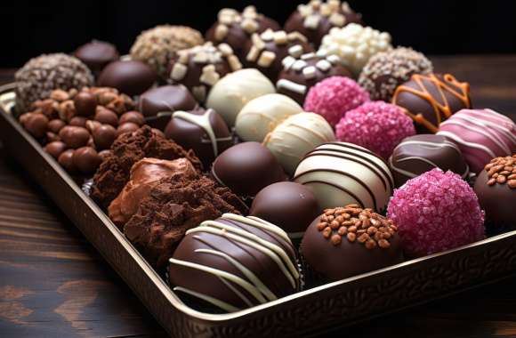 Exquisite Chocolate Delights - Artisan Confections Background wallpapers hd quality