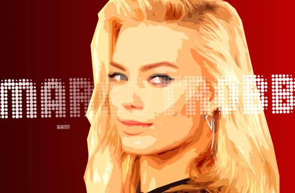 Face Portrait Actress Celebrity Margot Robbie