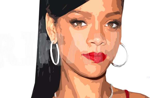 Face Portrait Singer Musician Music Rihanna wallpapers hd quality