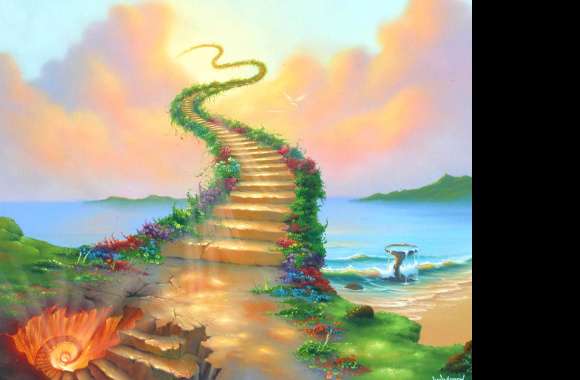 Fantasy Stairway to the Sky - wallpapers hd quality