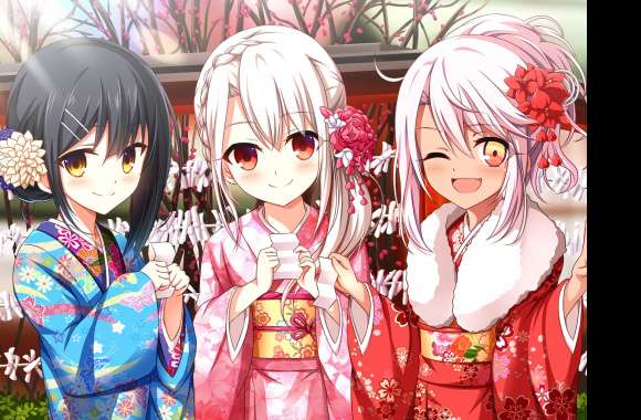 Fatekaleid liner Prisma Illya Kimono Trio