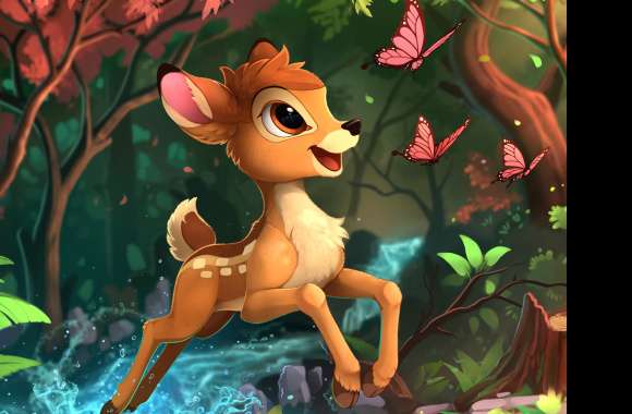 Fawn Butterfly Bambi (Character) Movie Bambi