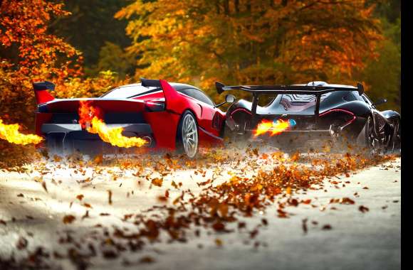 Ferrari FXX vs McLaren P1 HD Supercar Wallpaper