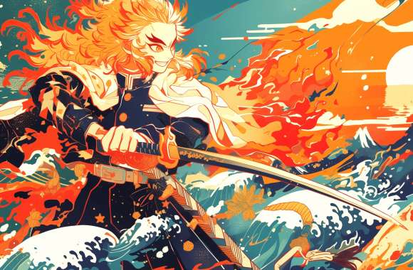 Flame Hashira Rengoku - Demon Slayer Free