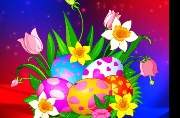 Flower Colorful Easter Egg Holiday Easter