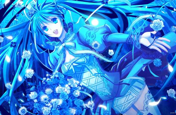 Flower Hatsune Miku Anime Vocaloid