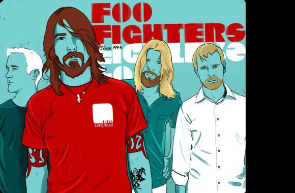 Foo Fighters Rock Legends in Stunning Artistry wallpapers hd quality