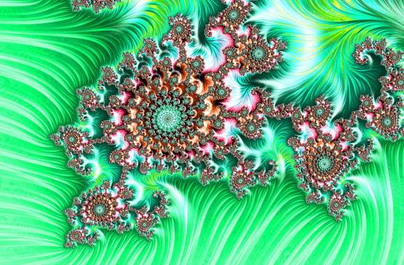 Fractal Art for your Desktop - Vivid Green and Other wallpapers hd quality