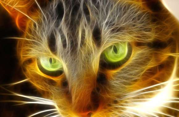 Fractal Cat A Stunning wallpapers hd quality