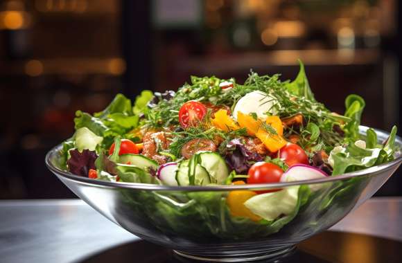 Fresh Garden Salad Bowl