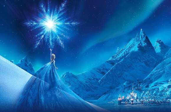 Frozen Magic Elsa in Snow -