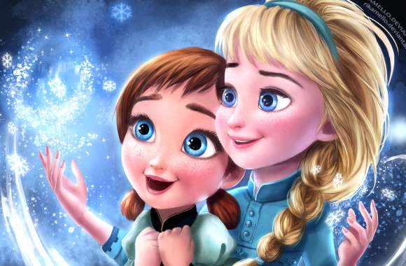 Frozen Sisters Anna & Elsa