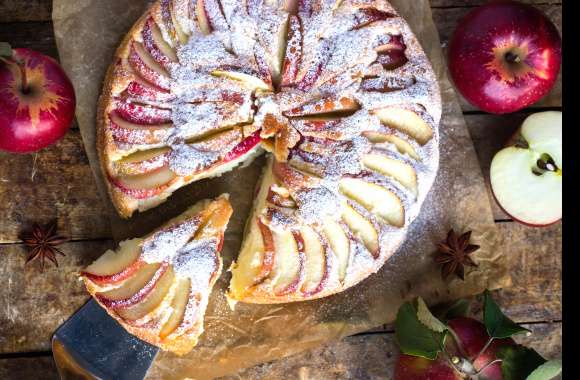 Fruit Still Life Apple Pastry Food Pie