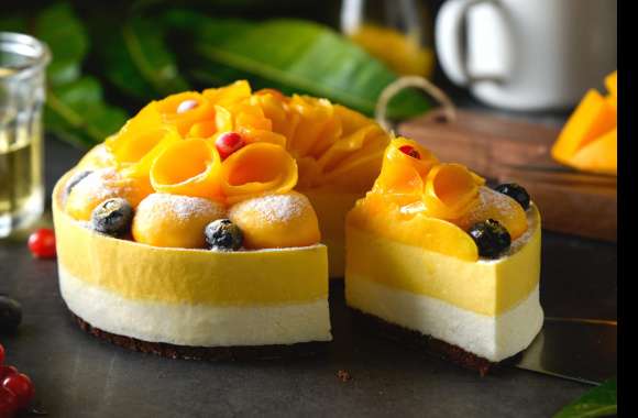 Fruit Still Life Dessert Pastry Food Cake