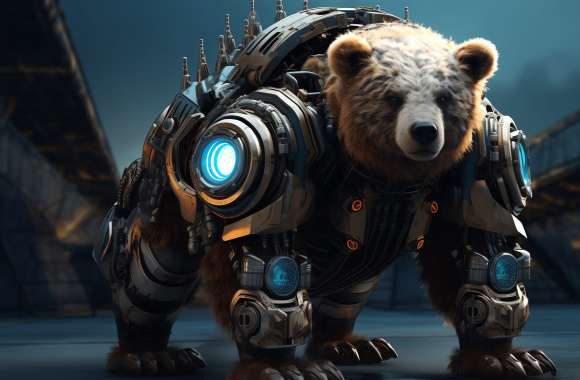 Futuristic Armored Bear wallpapers hd quality